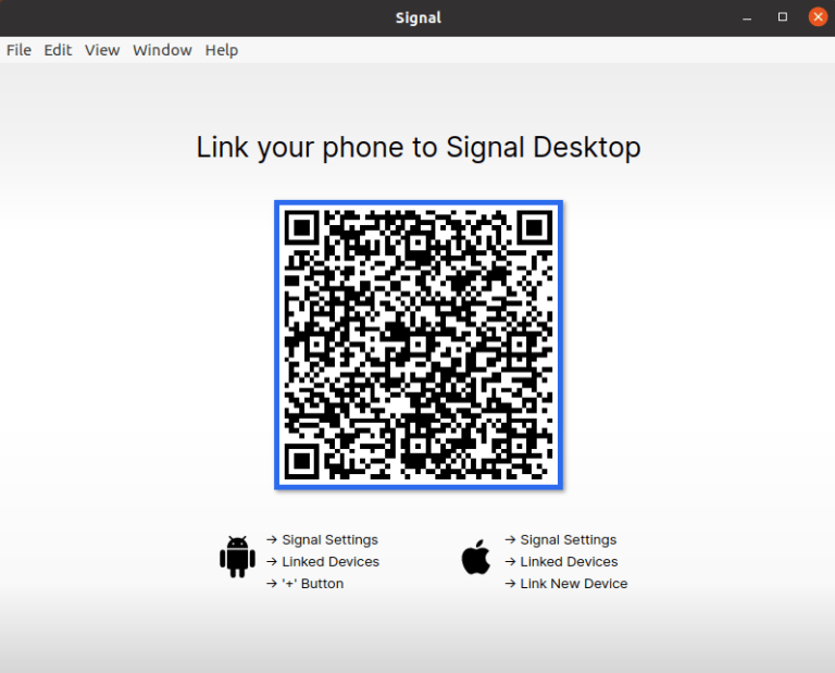 QR signal app