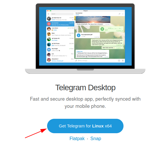 telegram download page