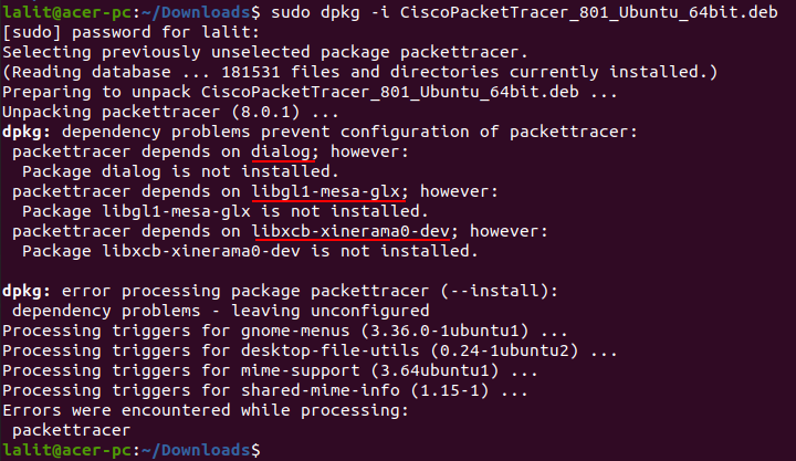 dpkg error