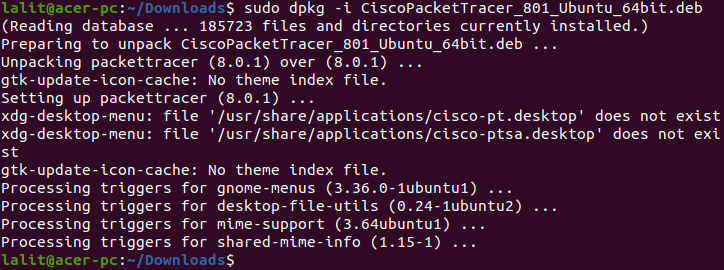 install packet tracer