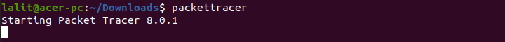 start packet tracer