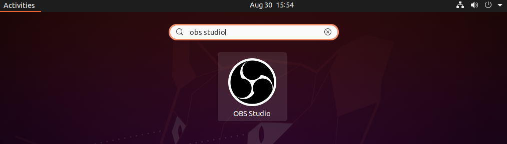 Search OBS studio