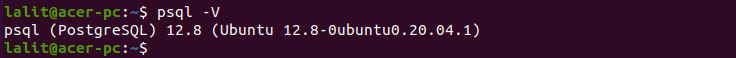 postgresql version