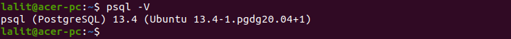 postgresql version check