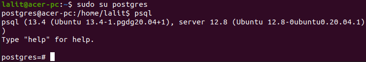 postgresql shell