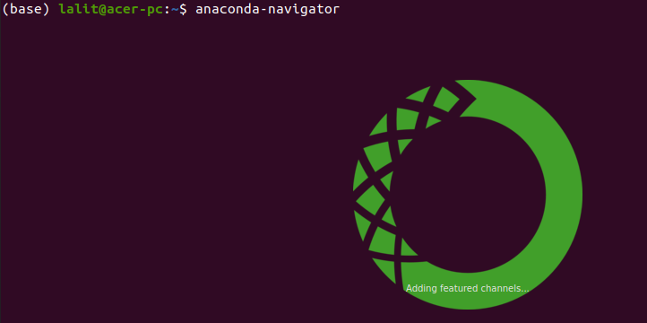 run anaconda navigator command