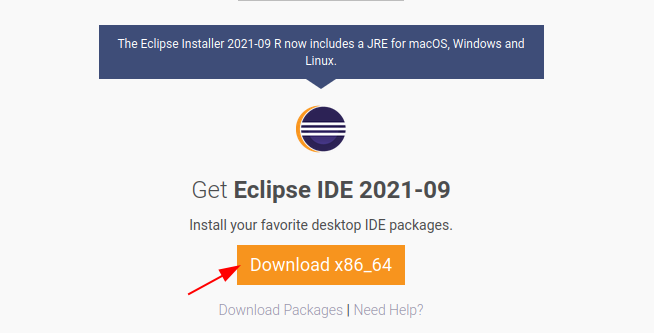eclipse download page