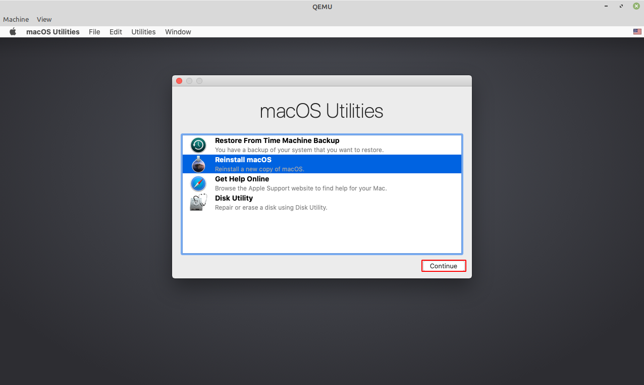 reinstall macos