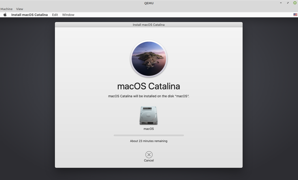 installation of macos