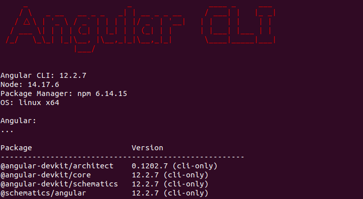 angular/cli