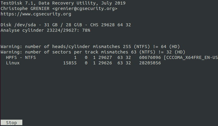 analyze disk
