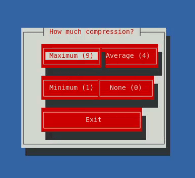level of compression