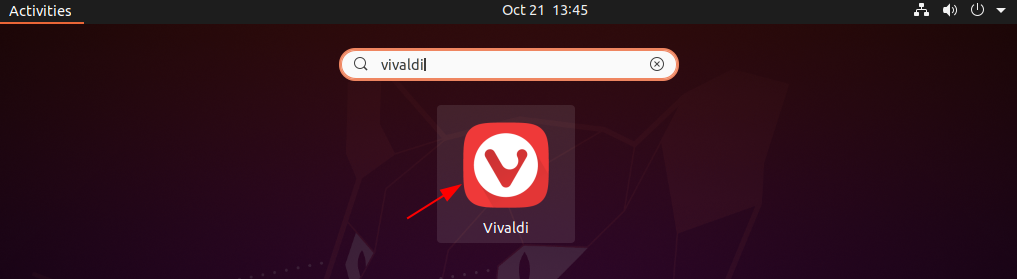 Launch vivaldi 