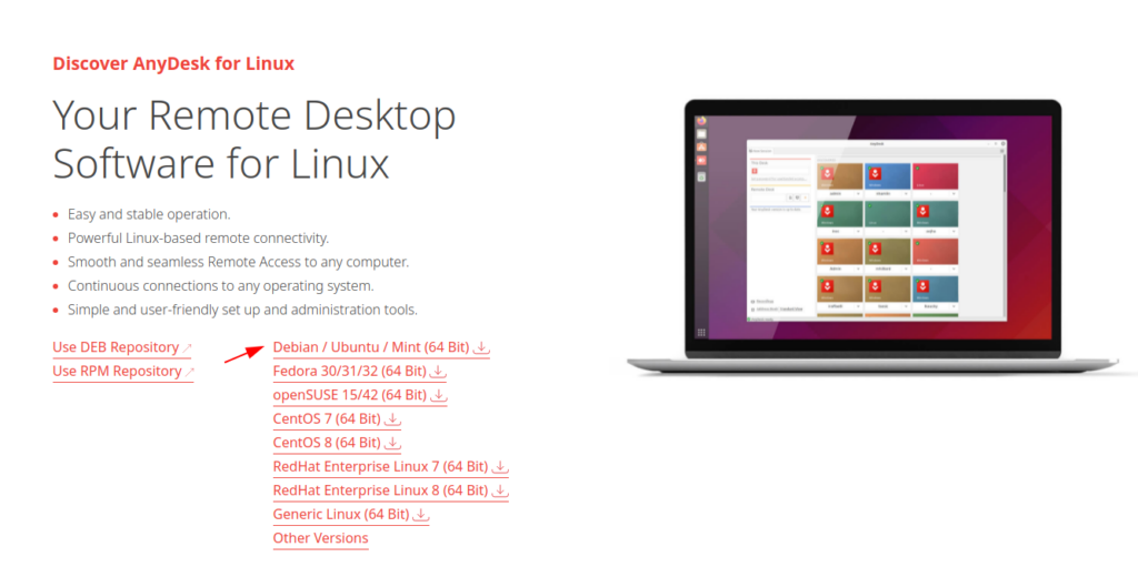 download anydesk deb