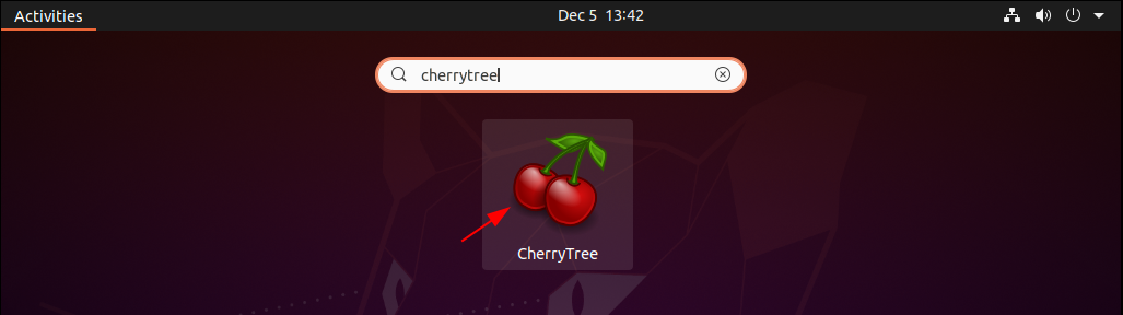 search cherrytree