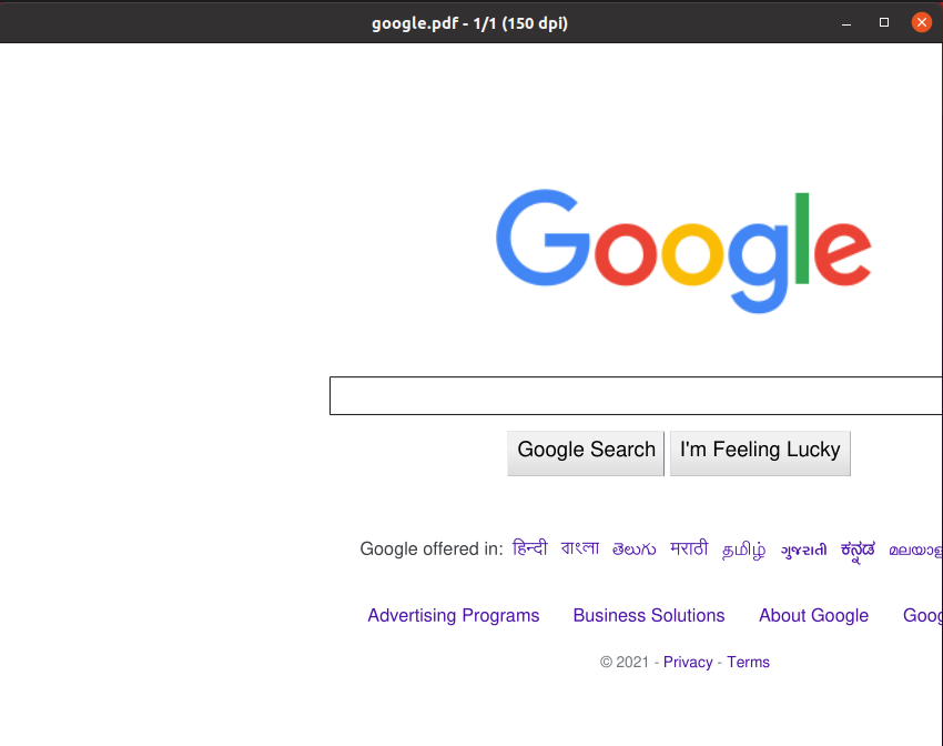 google pdf 150 dpi