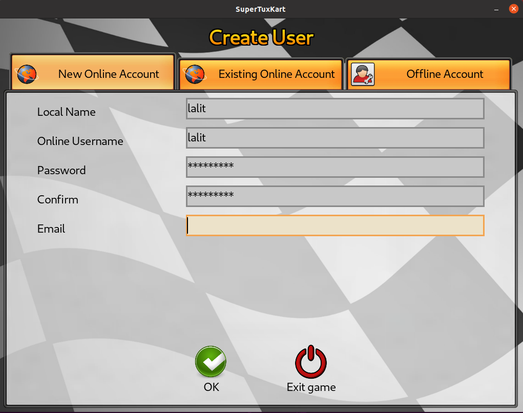 create user