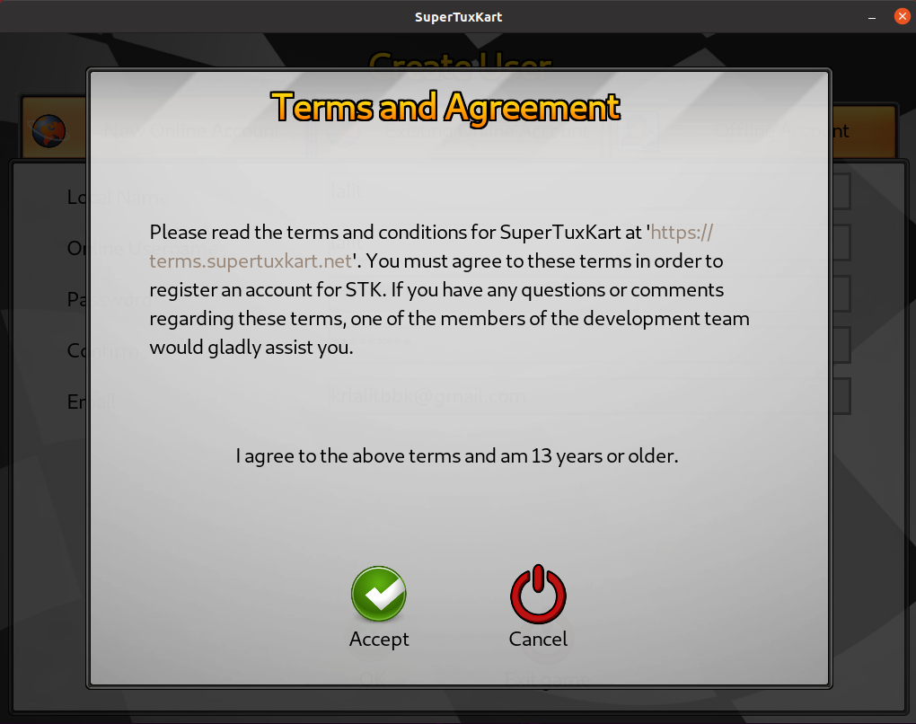 terms and agreement