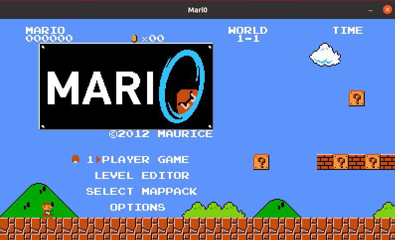 game menu