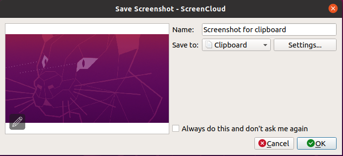 save screenshot