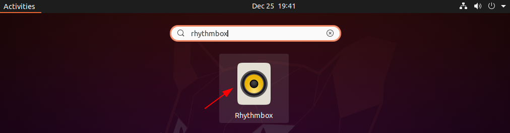 search rhythmbox