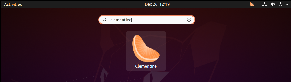 search clementine ubuntu