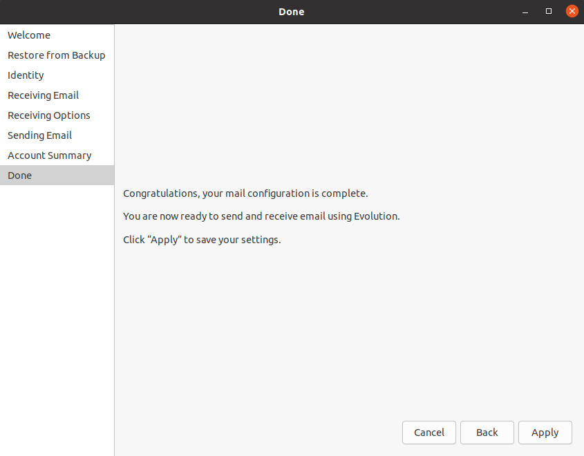 save server settings
