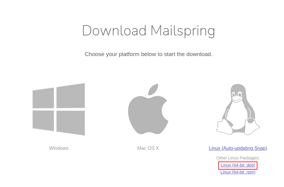 download mailspring deb