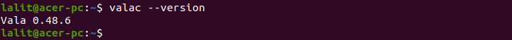 valac version