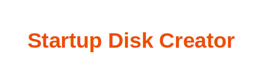 start up disk creator