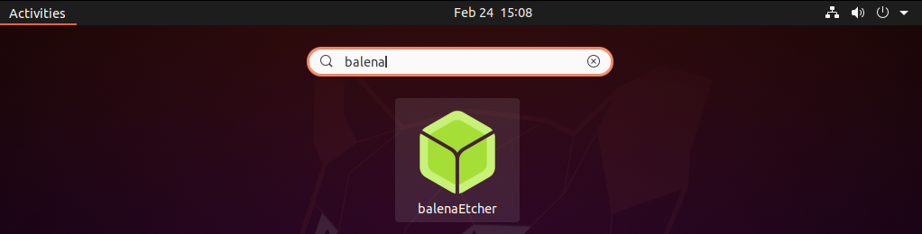 launch balena etcher