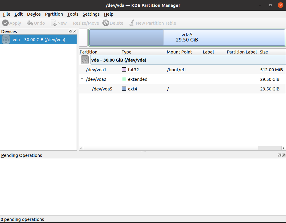 kde partition manager ui