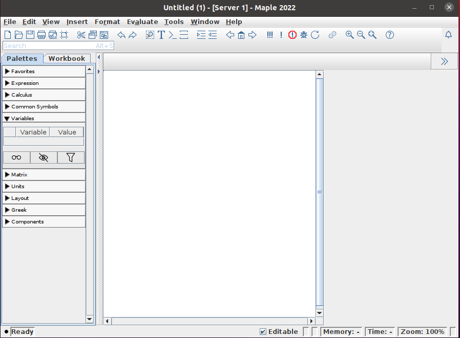 User interface Maple
