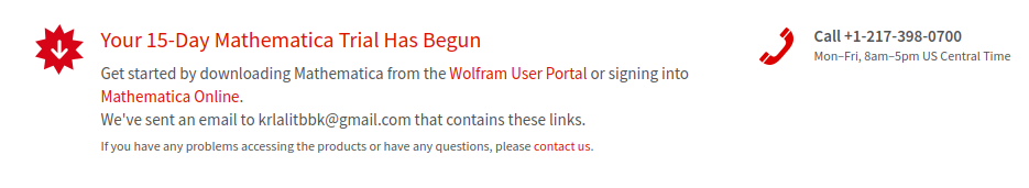 wolfram trial