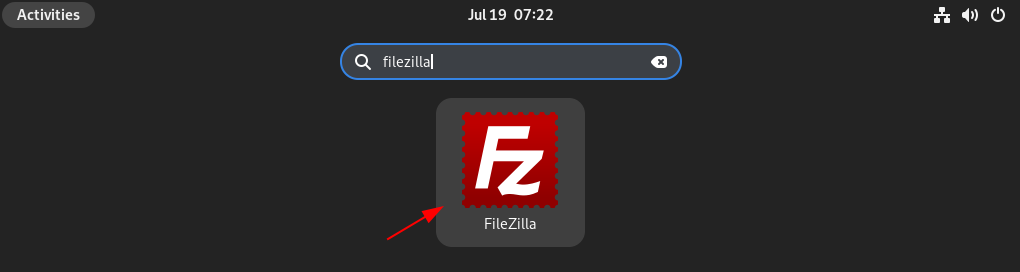 launch filezilla