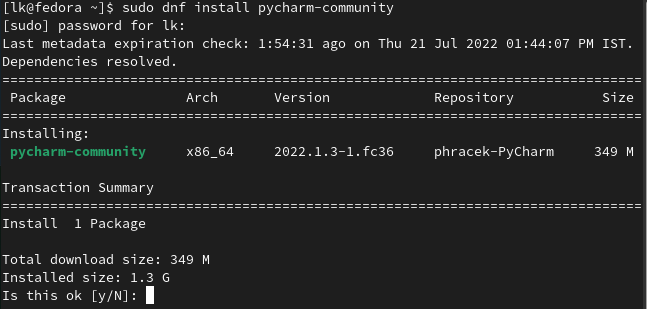 install pycharm