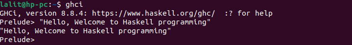 execute haskell