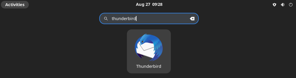 open thunderbird