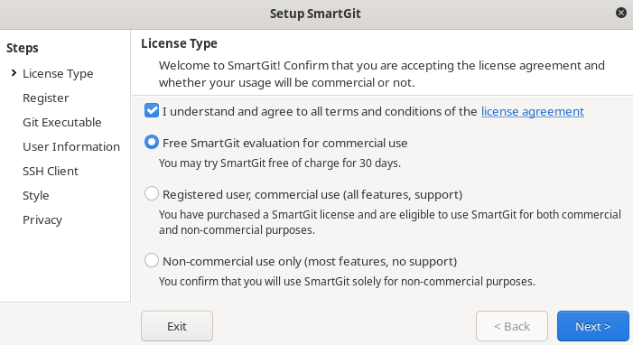 smartgit setup