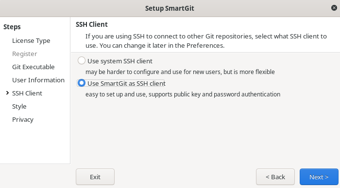 ssh smartgit
