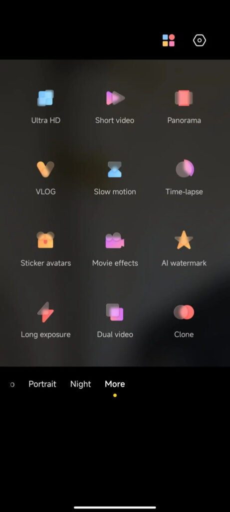 other capture modes on MIUI camera