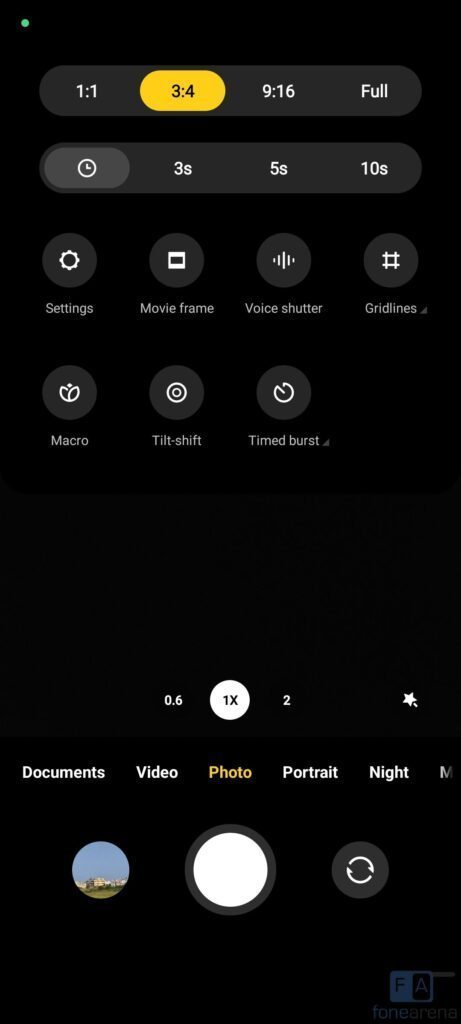 photo settings on poco camera