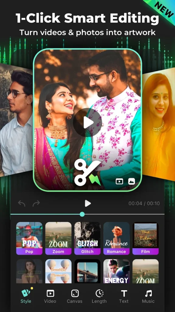 InMelo MOD APK smart editing