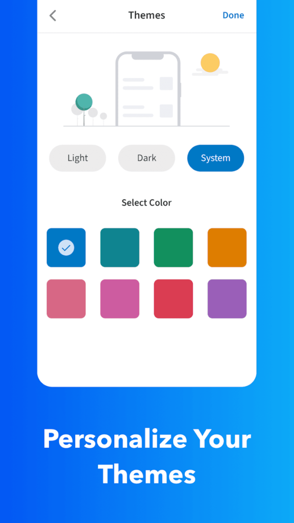 personalize theme of UpNote MOD APK